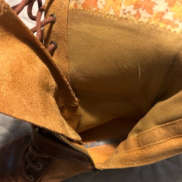 Timberland Earthkeeper Bethel Mid lace Boots size 9 Brown Distressed Leather - Picture 10 of 12